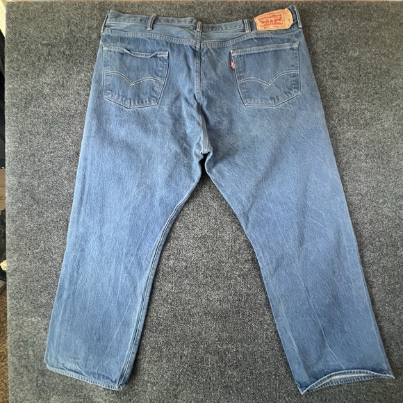 Levi's 501 Button Fly Jeans Men's 43x28 Blue Denim Straight Fit Mexico‎ - Picture 6 of 12